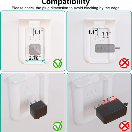 Outlet Shelf Wall Holder – Bathroom & Home Organizer, Holds Up to 10lbs