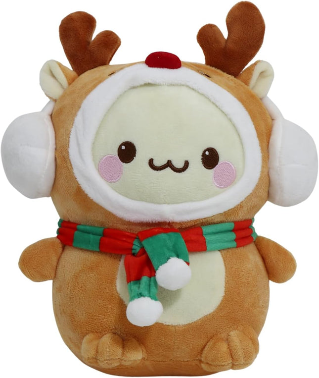 Christmas Deer Plush Toys – Stuffed Animal Pillow Holiday Home Decor