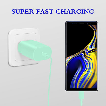 2-Pack 25W USB-C Chargers with 6ft Cable – Fast Charge for iPhone & Galaxy
