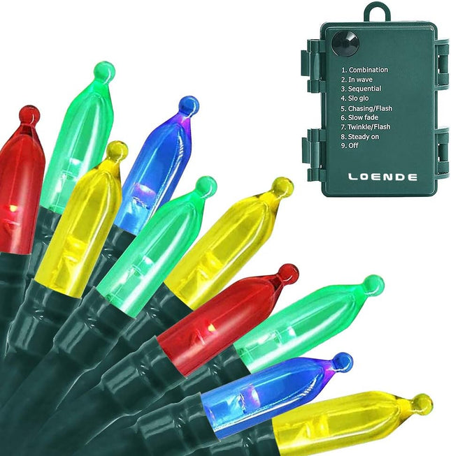 50 Count Christmas String Lights 18FT Battery Operated 8 Modes Timer