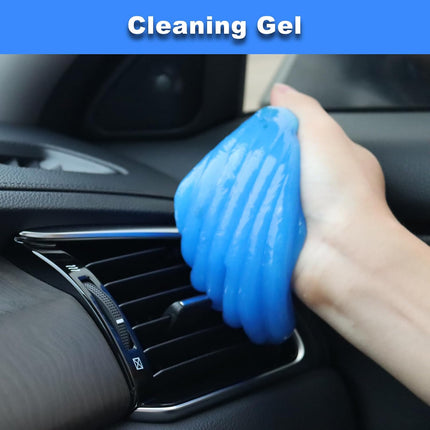 15Pcs Windshield Cleaner & Car Detailing Kit, Interior Brushes, Cleaning Gel & Tools