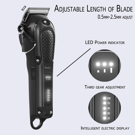 Professional Hair Clippers for Men Cordless Corded Barber Beard Trimmer