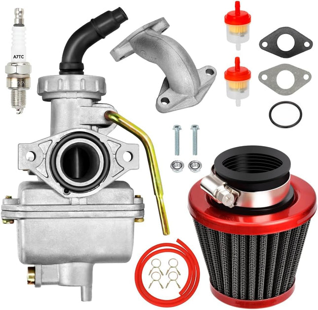 PZ20 Carburetor Kit for 50cc-125cc Chinese ATV Go Kart Pit Dirt Bike 4 Stroke