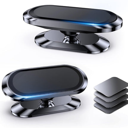 2 Pack Magnetic Car Phone Holder, Strong Magnet Dashboard Mount for Phones