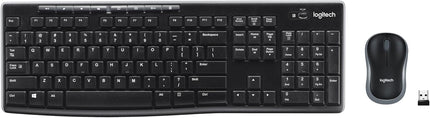 MK270 Compact Wireless Keyboard Mouse Set for PC Laptop with USB Receiver