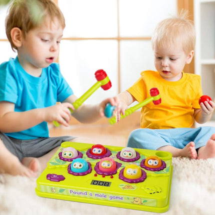 Interactive Pound-a-Mole Game – Light-Up Musical Toy for Kids 3–5