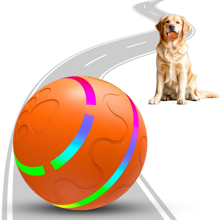 Interactive Rolling Dog Toy – Motion Activated, Bouncing & Vibrating, USB Rechargeable