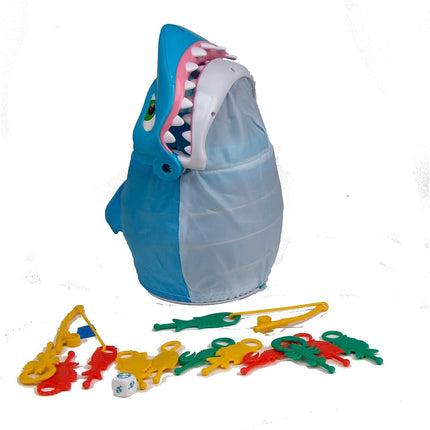 Shark Bite Game by Pressman, Roll & Catch Colorful Sea Creatures, 5"