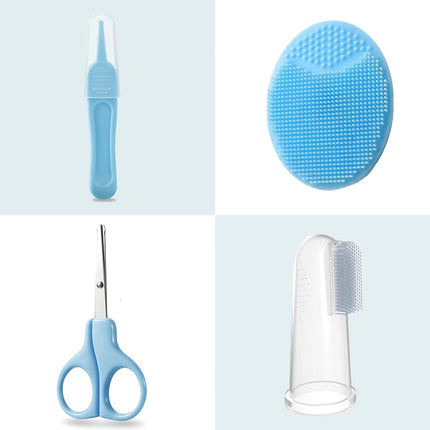 Baby Healthcare & Grooming Kit, Safety Set with Comb, Brush, Nail Clippers & Aspirator