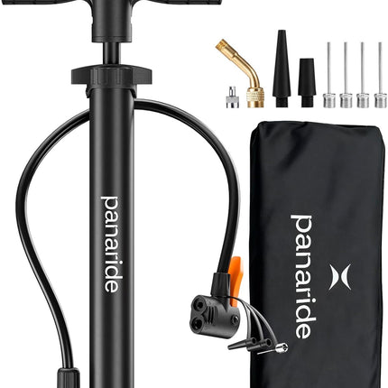 Bicycle Floor Pump – Dual Valve Hand Pump for Bikes, Strollers & Sports Balls