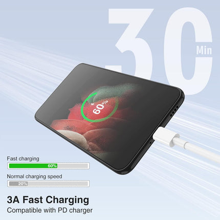 3 Pack USB C Cable 60W Fast Charger Cord for MacBook iPhone & Samsung