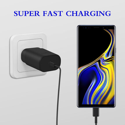 2 Pack 25W USB C Fast Charger with 6FT Type C Cable for iPhone Galaxy