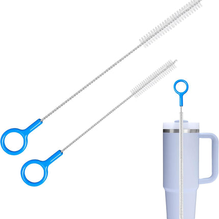Straw Cleaner Brush Set – 10 & 12 Inch Metal Brushes for Cups & Bottles