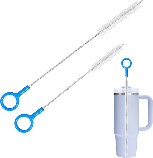 Straw Cleaner Brush Set – 10 & 12 Inch Metal Brushes for Cups & Bottles