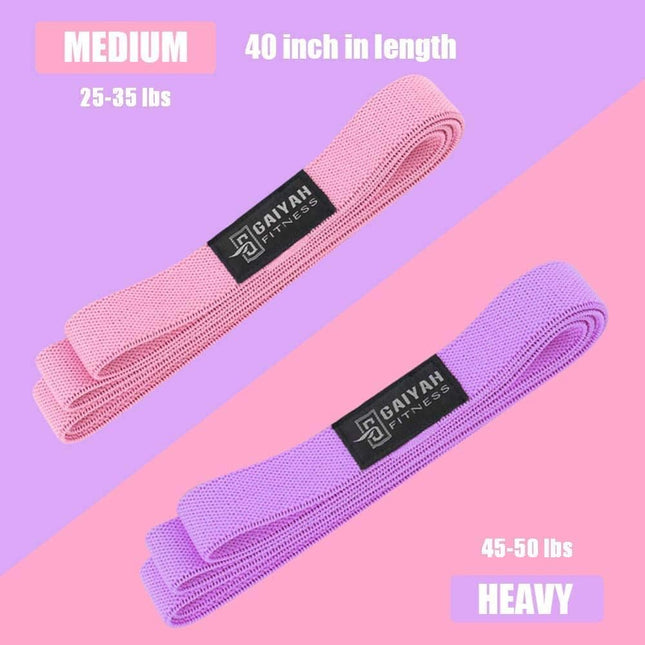 Long Fabric Resistance Bands – Stretch Bands for Workout & Physical Therapy