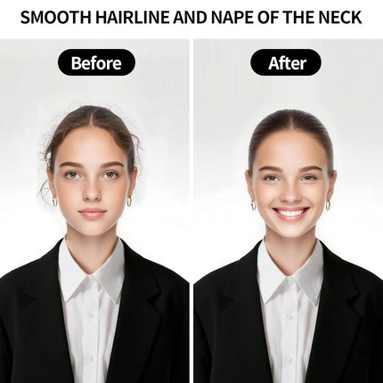 Hair Wax Stick & Slick Back Brush: Tame Flyaways and Frizz for Sleek Styles