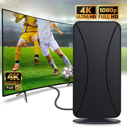 Digital TV Antenna Indoor – 4K/1080P HD, Amplified Long-Range Reception