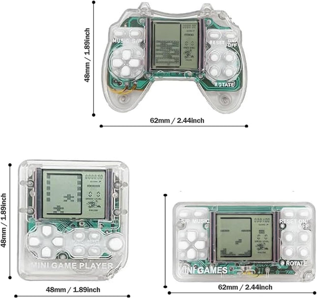 Mini Game Keychain Party Favors, 6PCS, Video Games for Kids Birthday
