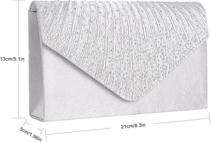 Clutch Purse for Women Evening Bag Formal Wedding Party Cocktail Crossbody