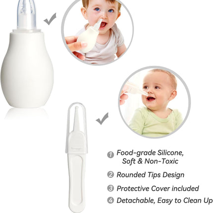 Baby Grooming Kit – Safety Hair Brush, Comb, Nail Clipper & Nasal Aspirator