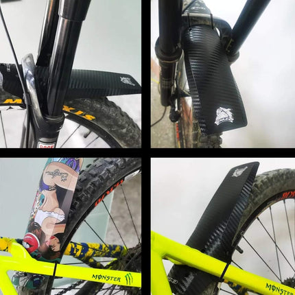2PCS Mountain Bike Fenders, Front & Rear Extended Mudguards for 26, 27.5 & 29in Bikes