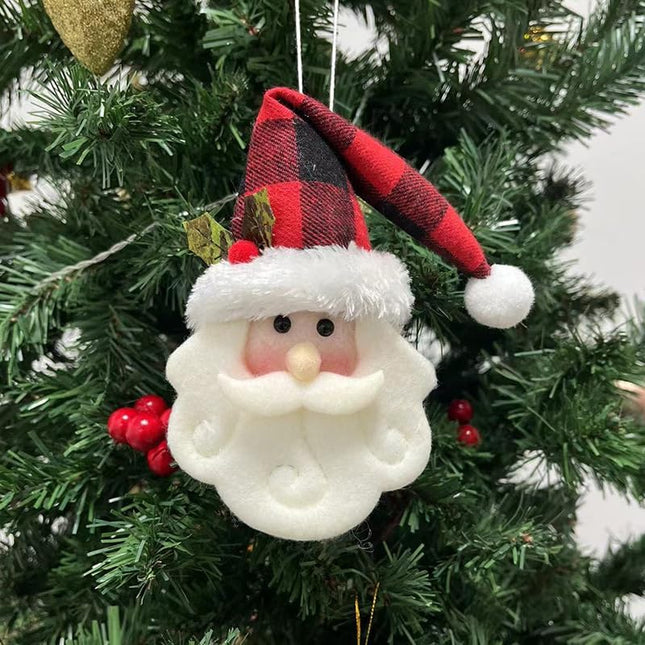 4PCS Christmas Tree Hanging Ornaments, Cute Santa Claus Doll Decorations