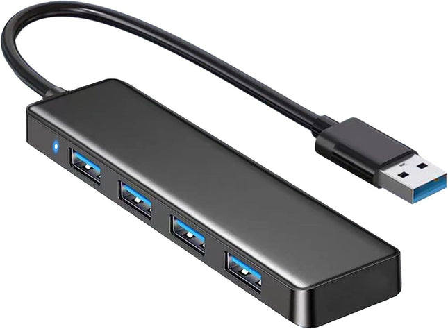 USB 3.0 4 Port Hub USB Splitter for Laptop PC Desktop Plug and Play