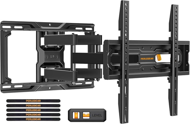 Full Motion TV Wall Mount – Fits 26–74″ TVs, Dual Arms, 99 lbs
