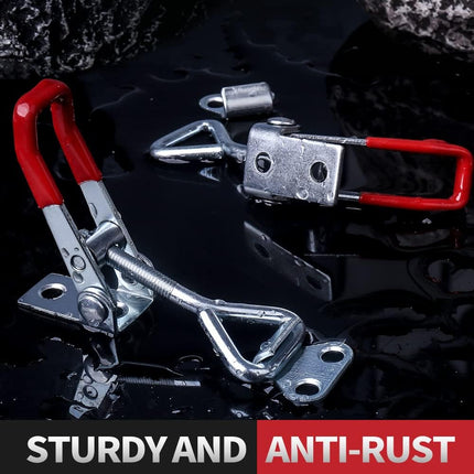 6 Pack Toggle Latch Clamps 4001 – Adjustable, Heavy Duty, 330Lbs Capacity with Screws