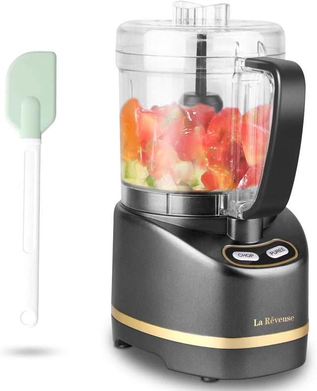 Compact 2-Cup Food Processor 200W for Mincing, Grinding and Pureeing