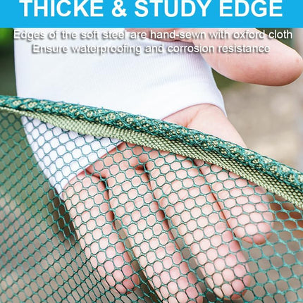 Foldable Fishing Net, Nylon Minnow & Crab Trap with Rope, Portable Drop Net