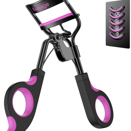 Eyelash Curler with 5 Extra Silicone Pads, Quick Curling Lash Tool for Makeup