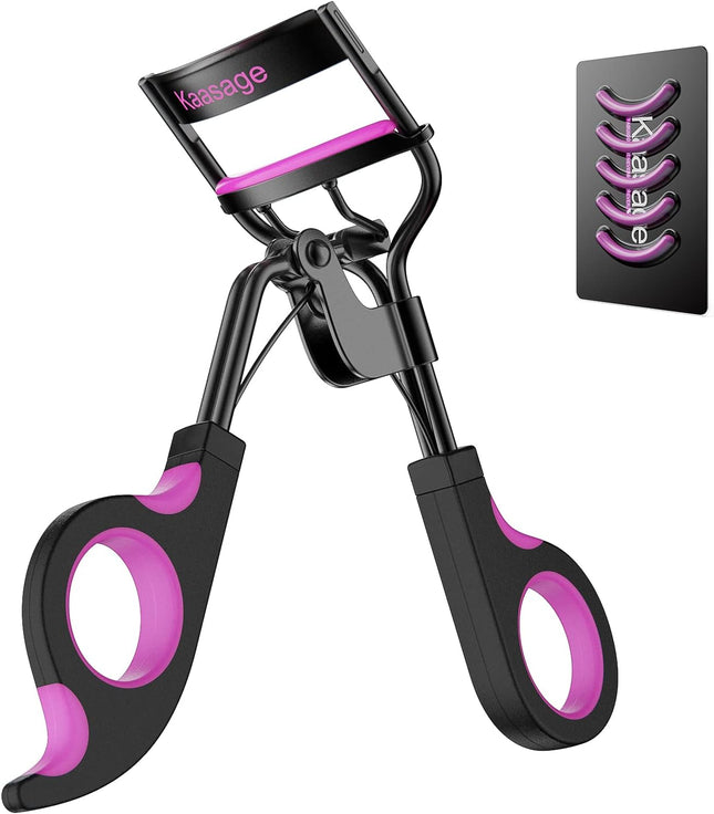Eyelash Curler with 5 Extra Silicone Pads, Quick Curling Lash Tool for Makeup