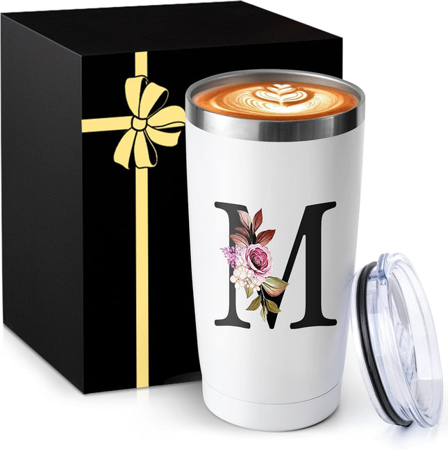 20 Oz Insulated Stainless Steel Travel Tumbler with Lid, Personalized Coffee Cup Gift