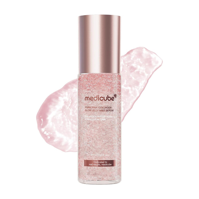 Jelly Mist Serum with Pink PDRN Collagen 2.02oz, Hydrating Glow Spray with Ceramide