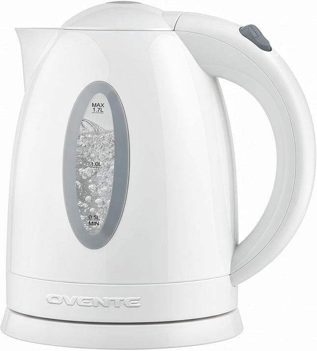 1.7L Fast Boiling Electric Kettle with Water Gauge and Removable Filter