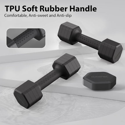 5LB Adjustable Dumbbell Set of 2 Hand Weights for Home Exercise Training
