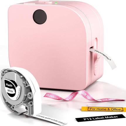 Bluetooth Label Maker Machine – P12 Ribbon Printer for DIY, Office & Home Use