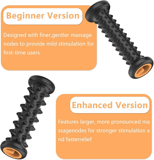 Foot Massager Roller Set 2 Pack for Pain Relief and Deep Tissue Massage