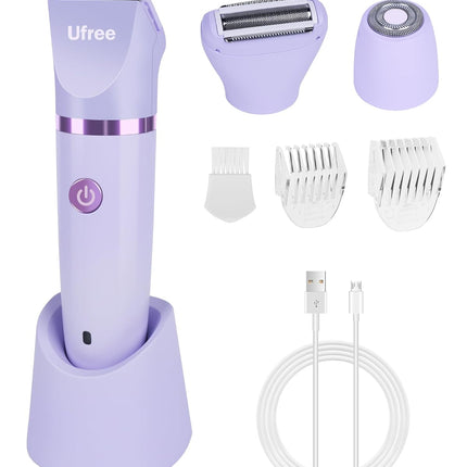 Electric Bikini Trimmer for Women – Waterproof Rechargeable Body Shaver