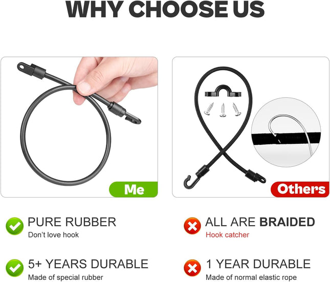 18" Fishing Rod Straps for Boat Deck, Kayak & Truck Bed Tie Downs