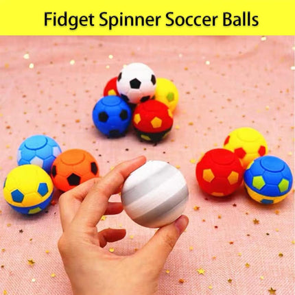 32 PCS Mini Soccer Ball Fidget Spinners – Rotatable Stress Toys for Kids