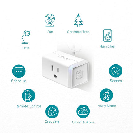 Smart WiFi Plug HS103P2 – Works with Alexa, Google Home, 2 Pack, White