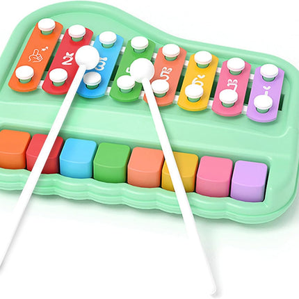 Kids Piano Xylophone Musical Instrument with 8 Colorful Keys for Learning