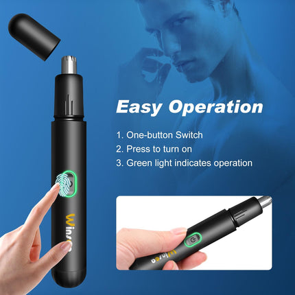 Waterproof Electric Nose Hair Trimmer for Nose Ear Eyebrow Beard Grooming