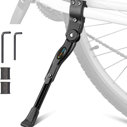 Adjustable Bike Kickstand, Aluminum Alloy Side Stand for 22-28in Road MTB BMX Bikes