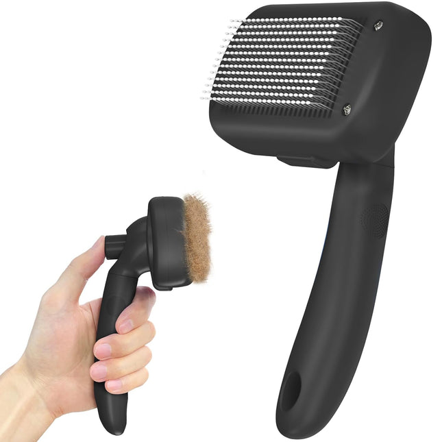 Self-Cleaning Shedding Brush – Skin-Friendly Grooming Tool for Dogs & Cats