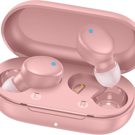 S8 Mini Bluetooth 5.3 Wireless Earbuds with Charging Case 60H Playtime Pink