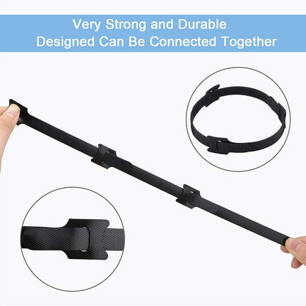 60 PCS 6 Inch Adjustable Cable Ties – Hook & Loop Cord Straps for Wire Organization