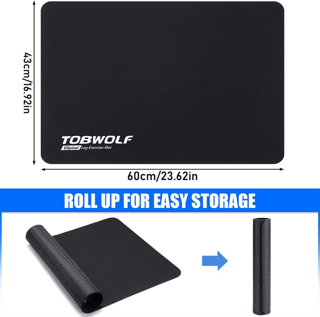 Non-Slip Workout Mat for Ellipticals – Floor Protection for Under Desk Machines